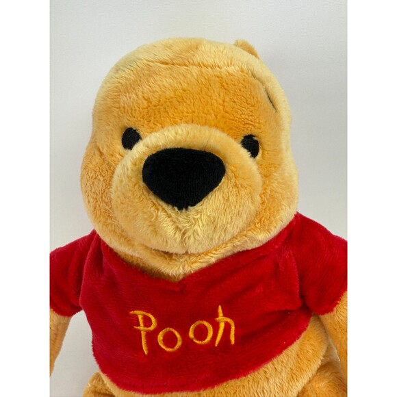 Disney Store Winnie The Pooh 12” Plush Stuffed Classic Bear Red Sweater NEW Tags - Picture 3 of 10